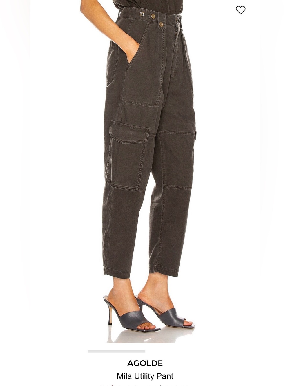 Agolde Mila Utility Pant in ‘Foliage’ Grey